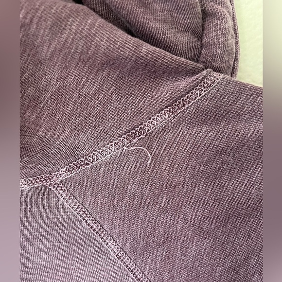 James Perse Vintage 100% Cotton Terry Purple Hoodie Women's Size S - Picture 14 of 16